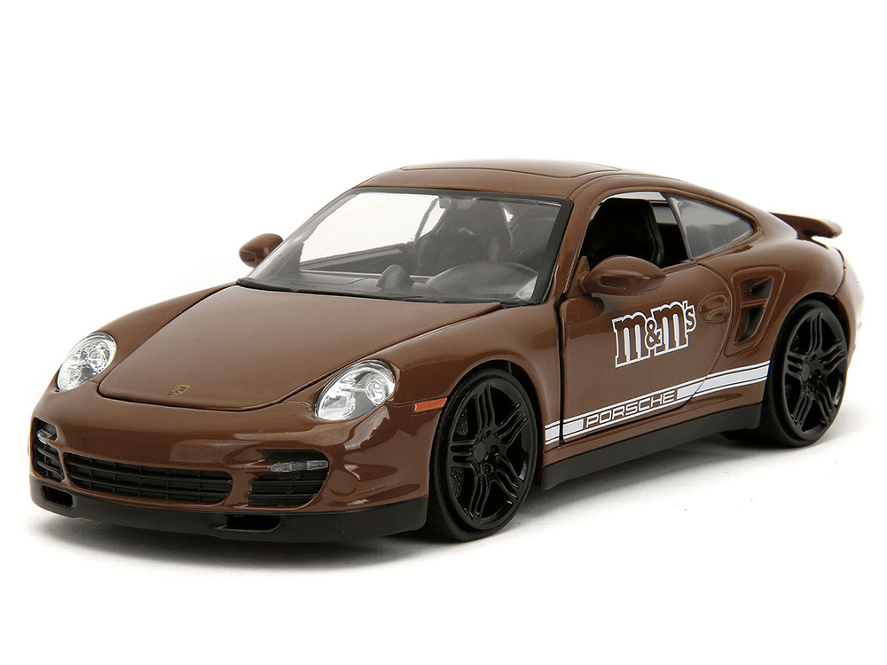 Porsche 911 Turbo Brown and Brown M&M Diecast Figure M&M s