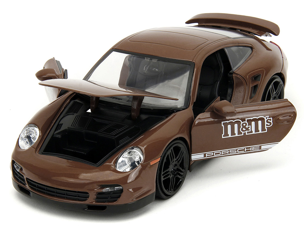 Porsche 911 Turbo Brown and Brown M&M Diecast Figure M&M s