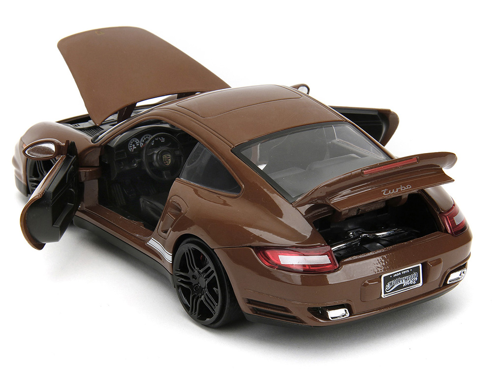 Porsche 911 Turbo Brown and Brown M&M Diecast Figure M&M s