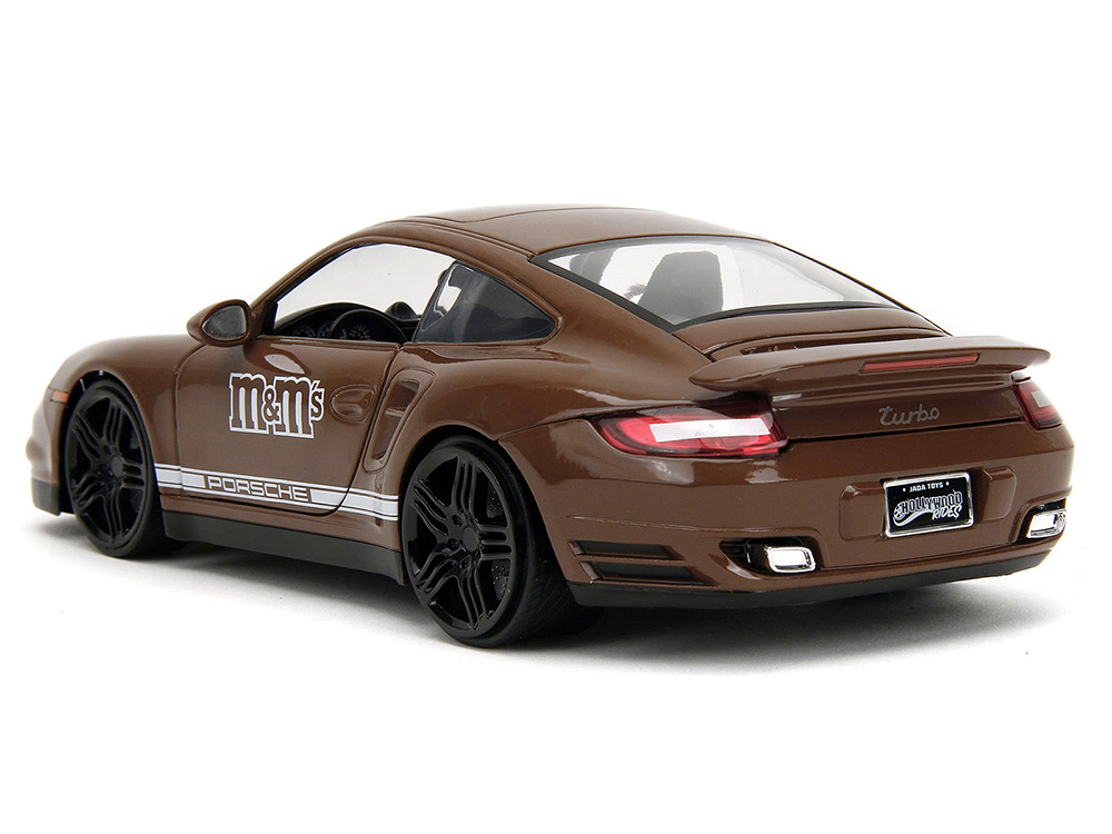 Porsche 911 Turbo Brown and Brown M&M Diecast Figure M&M s