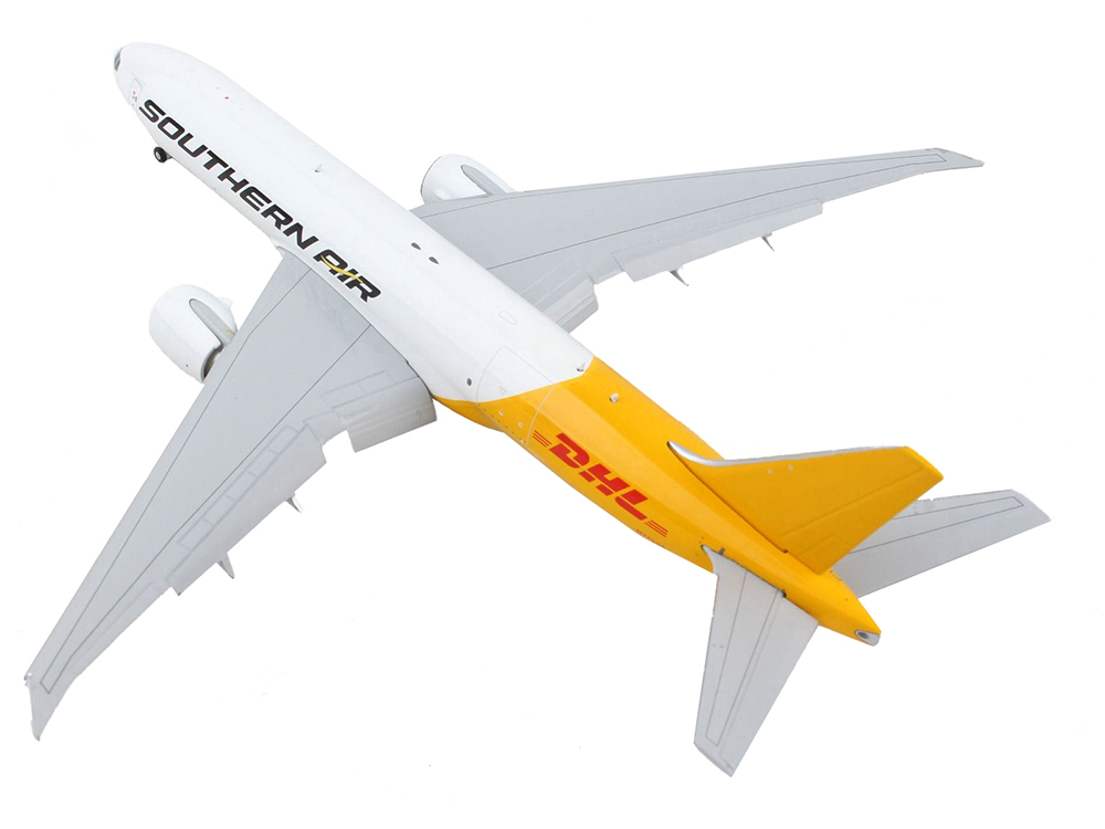 Boeing 777F Commercial Aircraft with Flaps Down Southern Air DHL
