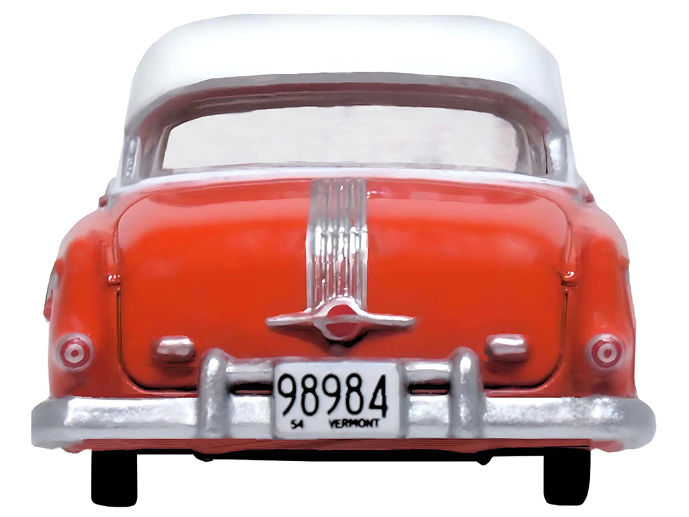 1954 Pontiac Chieftain 4 Door Coral Red with Winter White Top 1/87