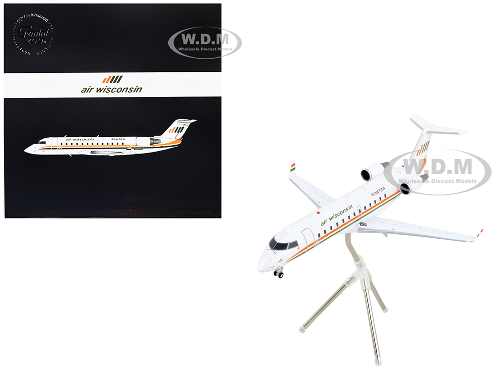 Bombardier CRJ200 Commercial Aircraft Air Wisconsin White with
