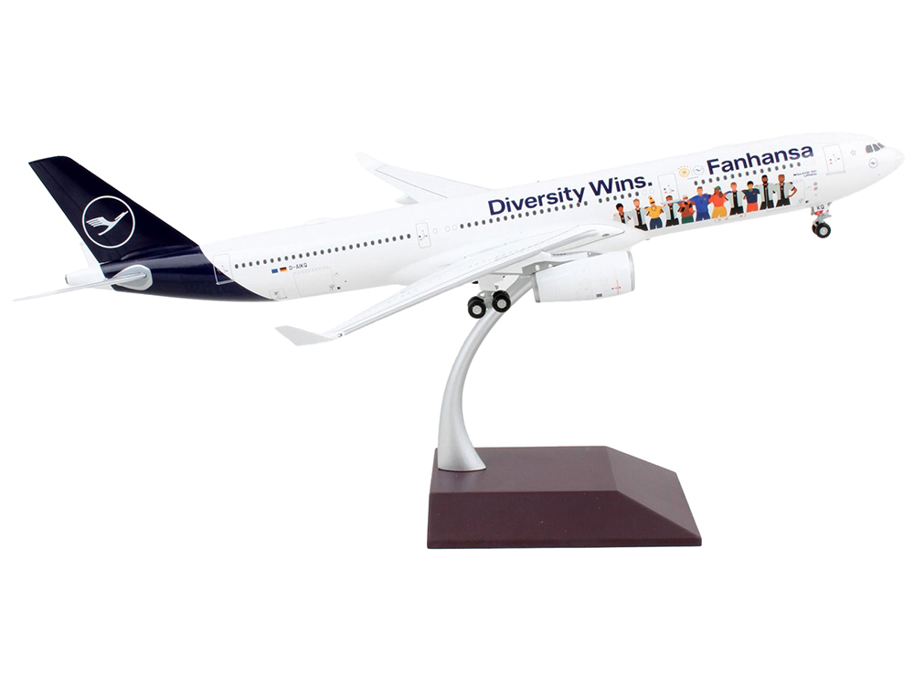 Airbus A330 300 Commercial Aircraft Lufthansa Diversity Wins White