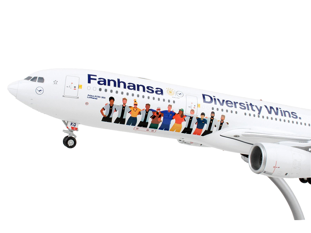 Airbus A330 300 Commercial Aircraft Lufthansa Diversity Wins White