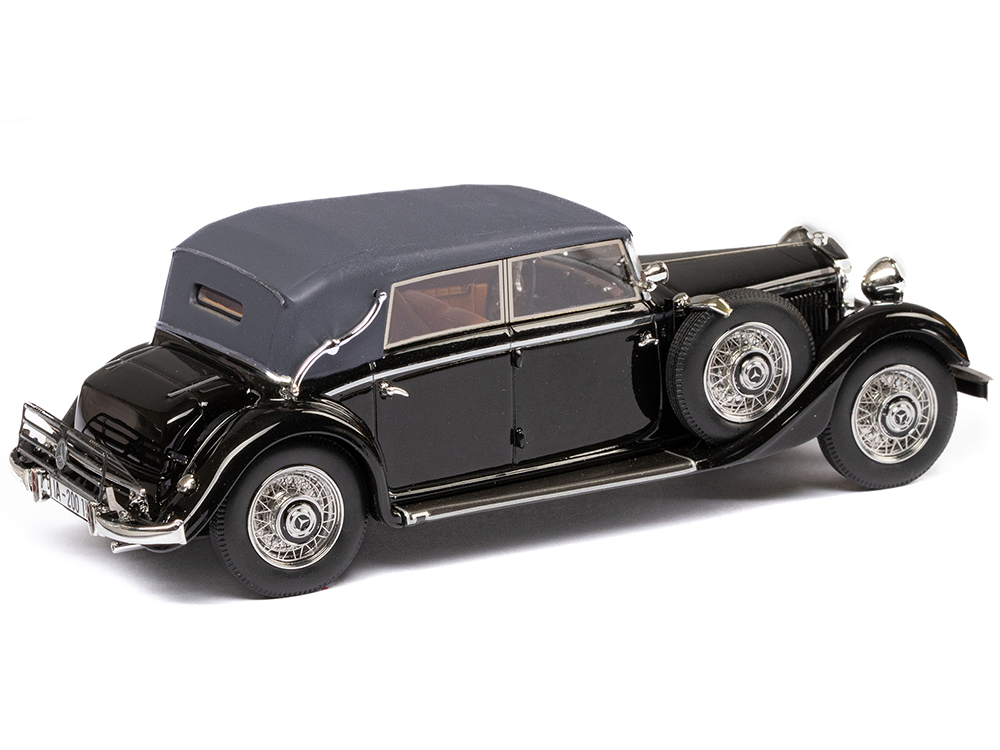 1933 37 Mercedes Benz 290 W18 Lang Cabriolet D Top Up Black with