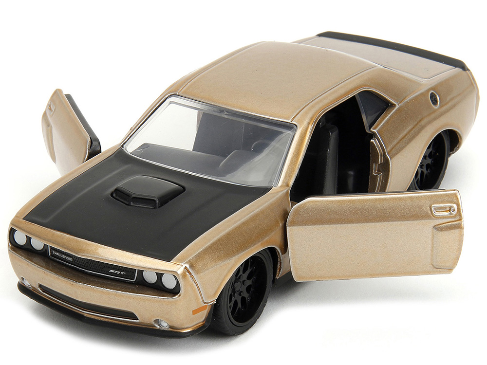 2012 Dodge Challenger SRT8 Gold Metallic with Black Hood Pink