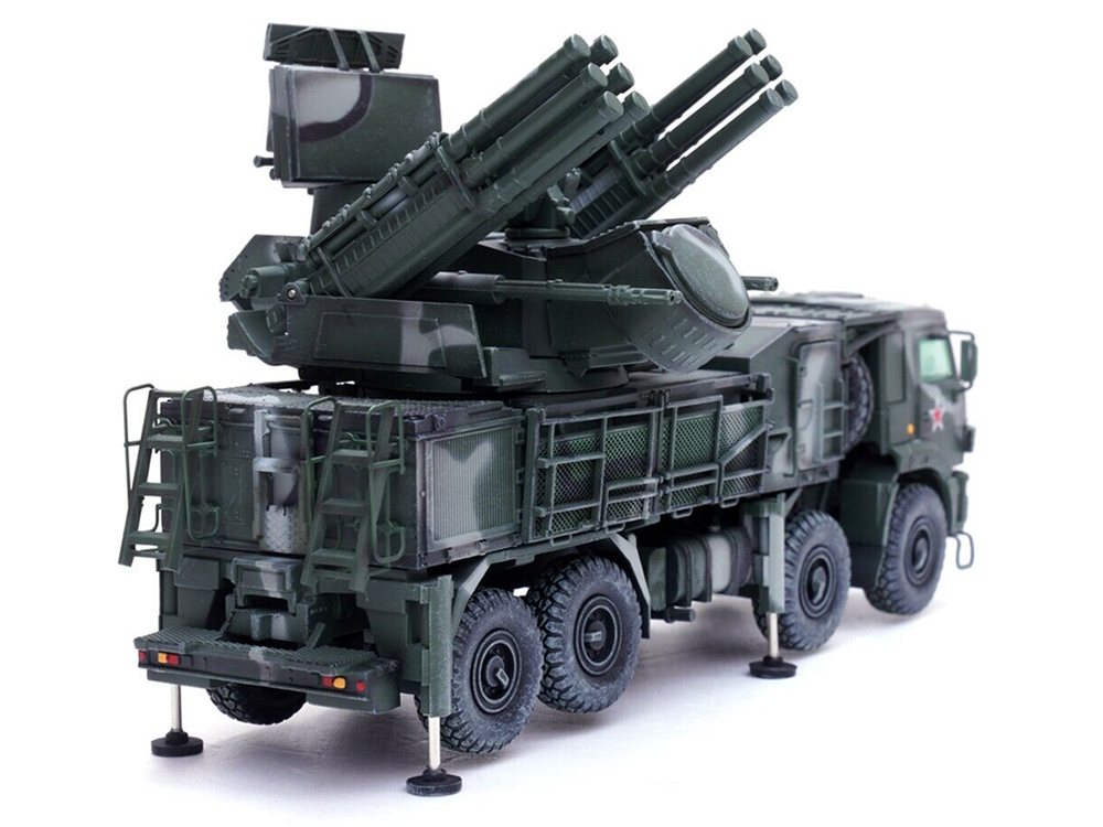 1/72 Pantsir-S1 ロシア軍 防空システム 完成品模型 Pantsir S1 96K6 Self Propelled Air Defense Weapon System Tri Color