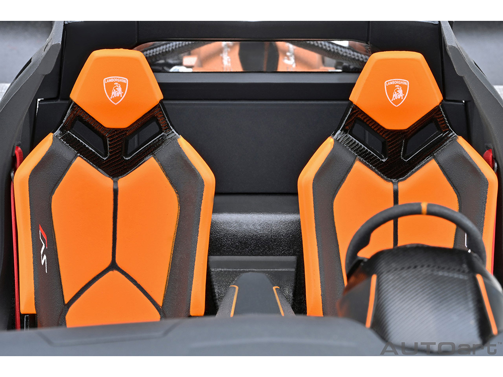 Lamborghini Aventador SVJ Arancio Atlas Pearl Orange 1/18 Model