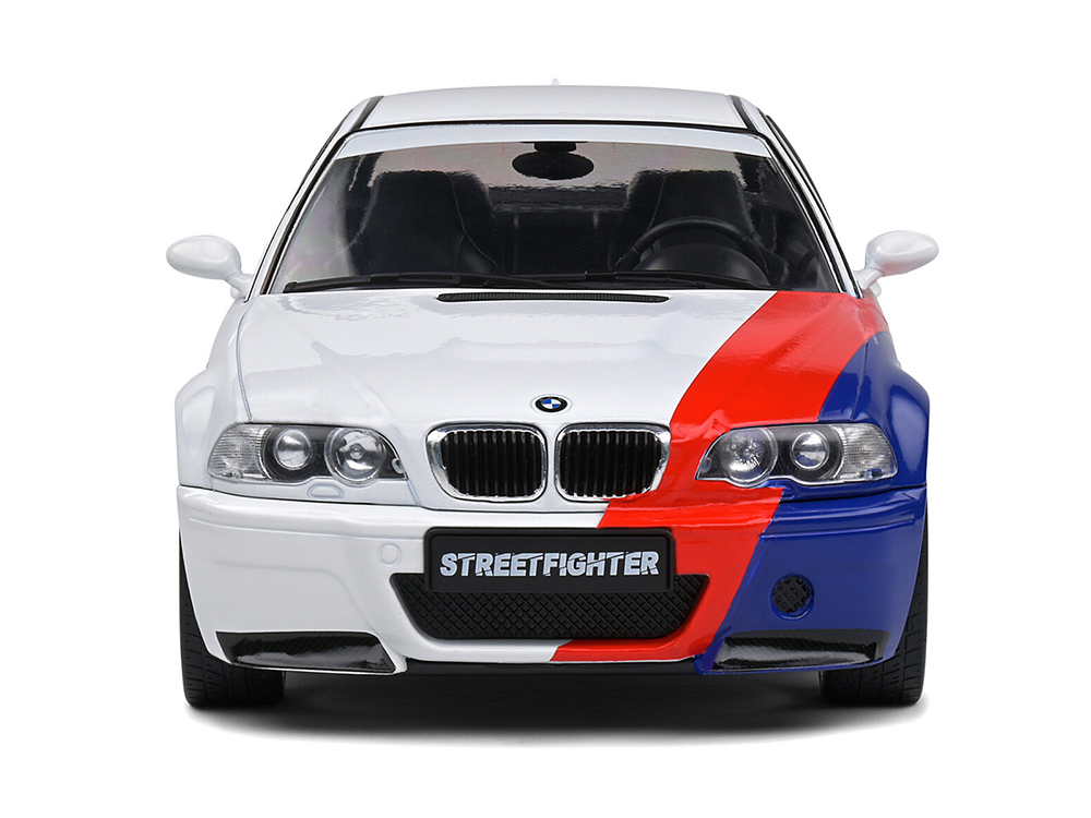 2000 BMW E46 M3 Streetfighter White with Blue and Red Graphics 1