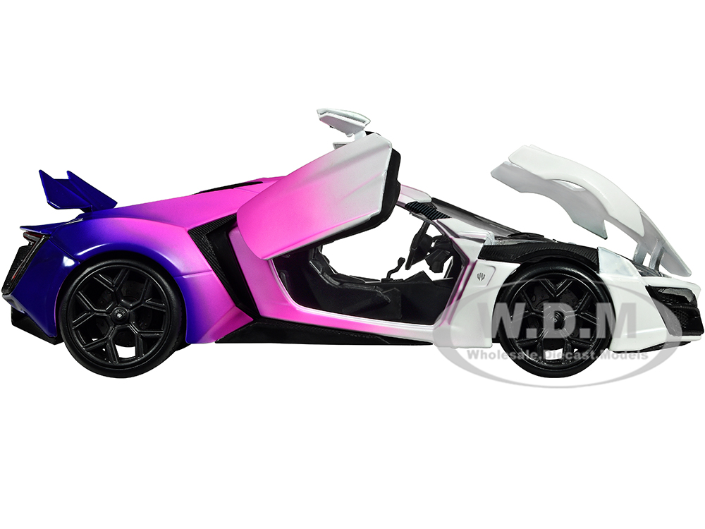 Lykan Hypersport White Pink and Purple Gradient Pink Slips Series