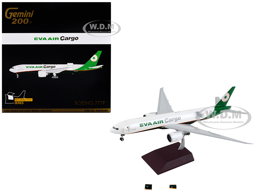 EVA AIR Cargo Boeing 777F 1/200 模型　5082 Boeing 777F Commercial Aircraft Eva Air Cargo White with Green