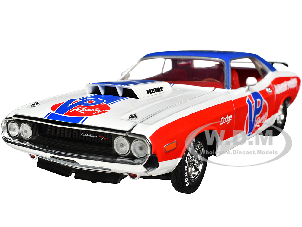 M2 1970 ダッジ・チャレンジャー R/T HEMI 1970 Dodge Challenger R T Hemi White with Red and Blue Stripes