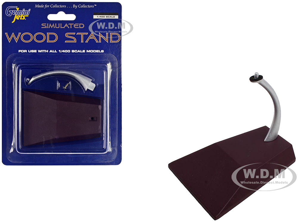 Simulated Wood Display Stand for 1/400 Scale Models GeminiJets