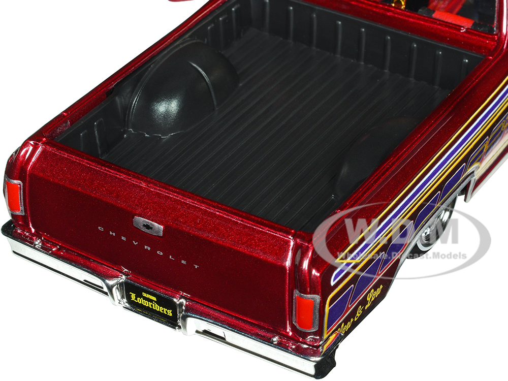 1965 Chevrolet El Camino Lowrider Candy Red Metallic with Graphics