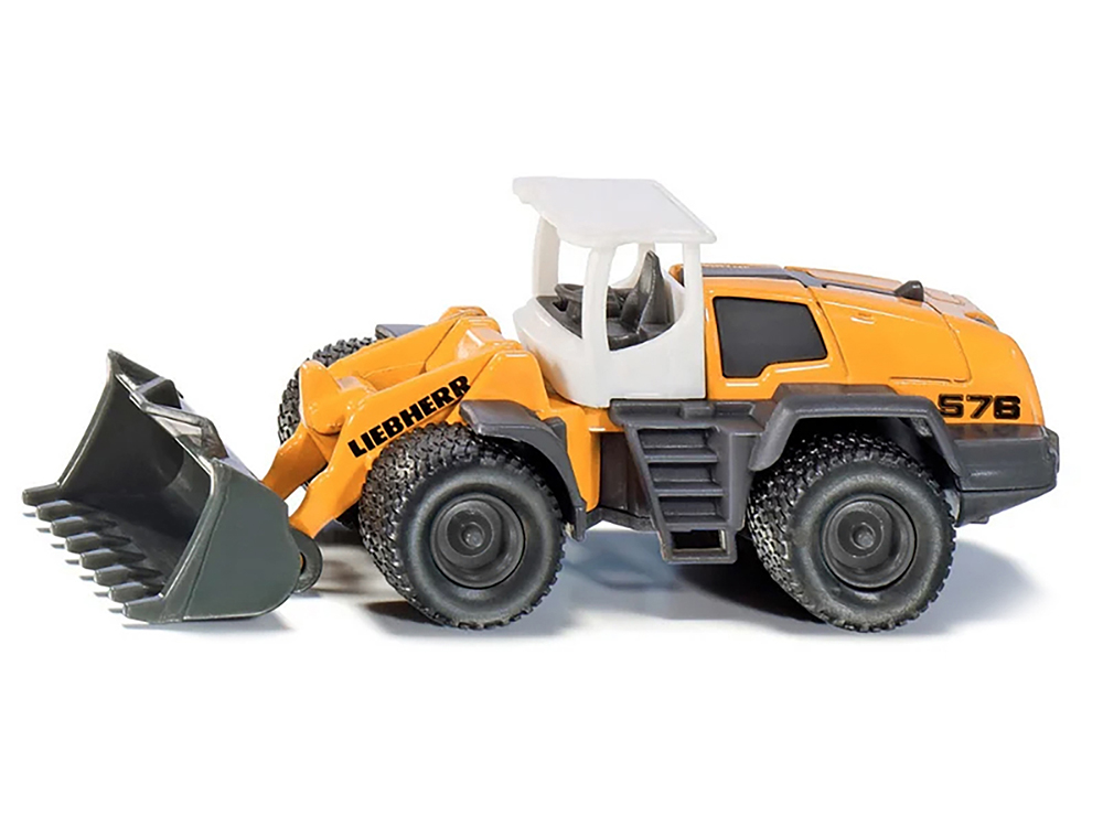 Liebherr 576 Wheel Loader Yellow with White Top Diecast Model Siku