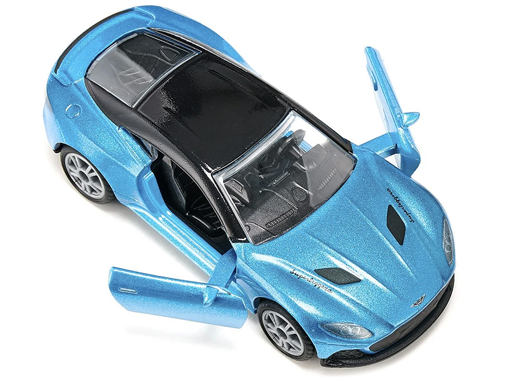 Aston Martin DBS Superleggera Blue Metallic with Black Top Diecast