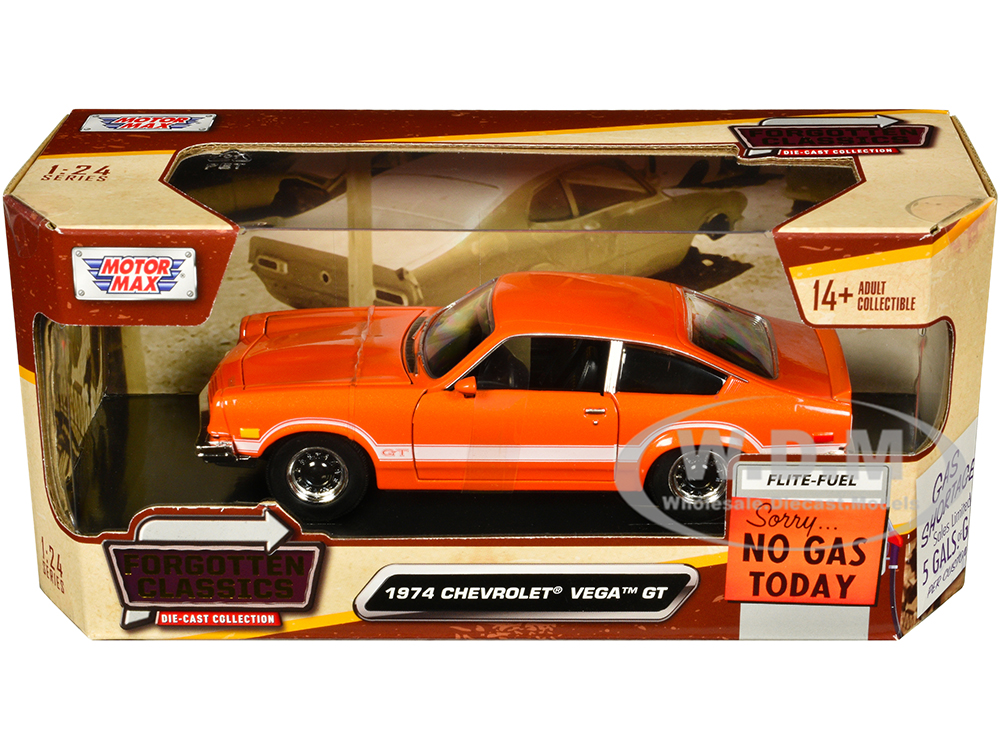 1974 Chevrolet Vega GT Orange Metallic with White Stripes