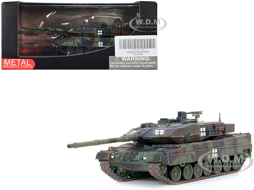 Leopard 2A6 Main Battle Tank Green Camouflage Ukrainian Army Armor