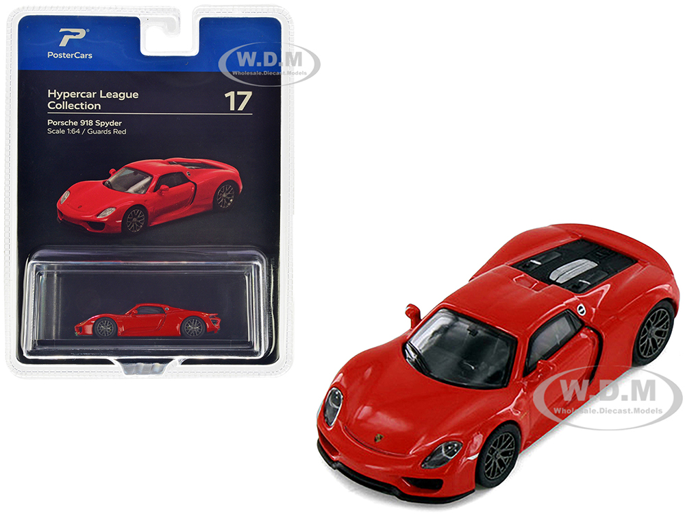 Porsche 918 Spyder Guards Red Hypercar League Collection 1/64