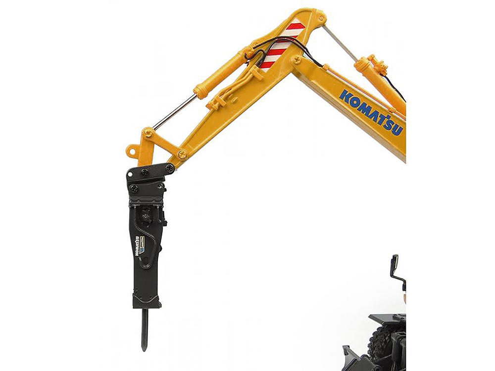 Komatsu PW180-11 Excavator Yellow with Standard Bucket and