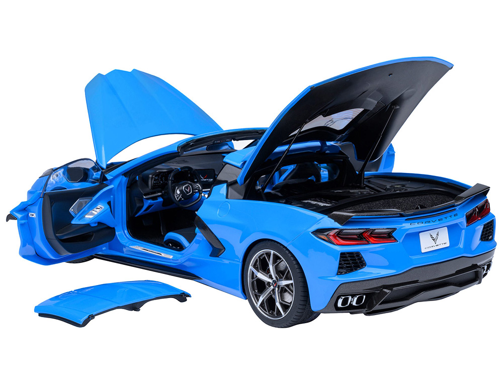 2020 Chevrolet Corvette C8 Stingray Rapid Blue 1/18 Model Car by