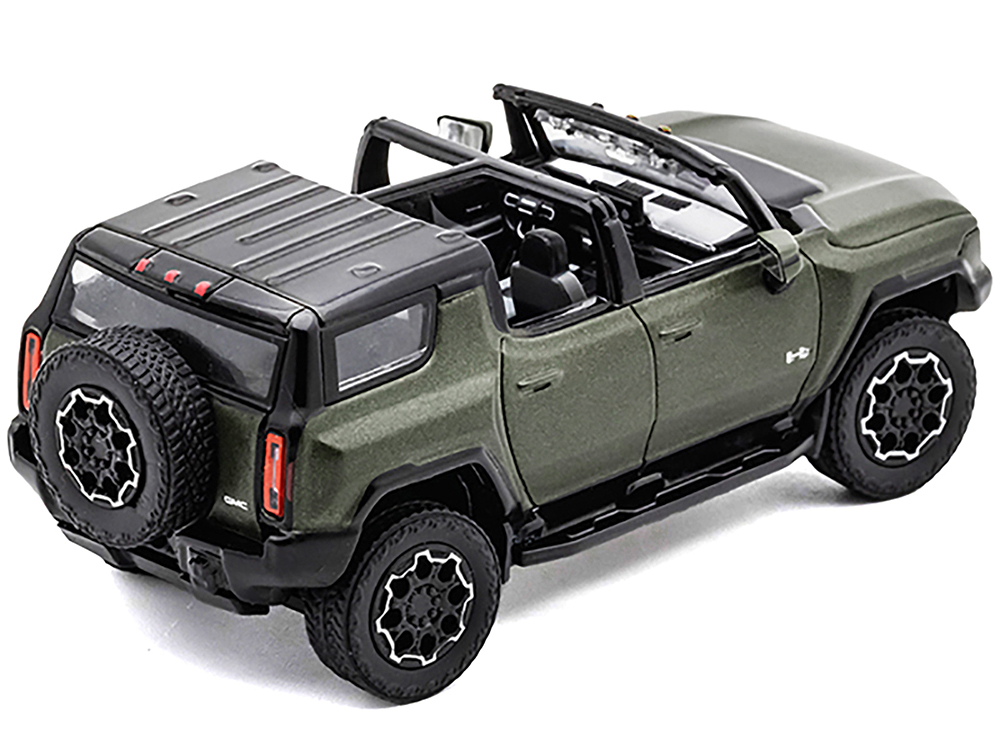 2023 GMC Hummer EV SUV Green Metallic with Black Top 1/64 Diecast