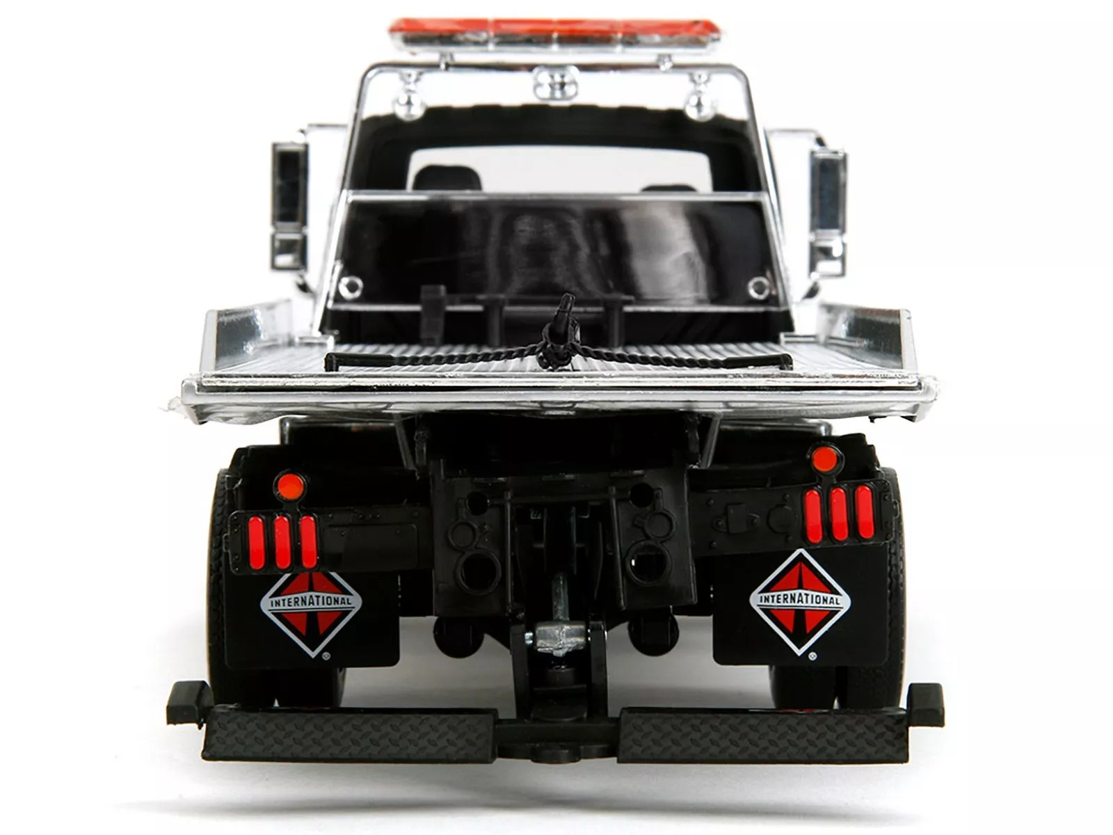 International DuraStar 4400 Flatbed Tow Truck Matt Black 1/24