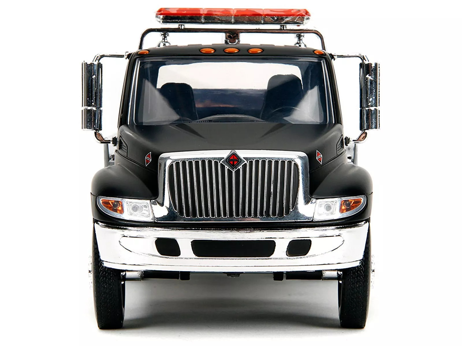 International DuraStar 4400 Flatbed Tow Truck Matt Black 1/24