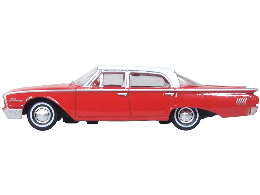 1960 Ford Fairlane Sedan 500 Monte Carlo Red with Corinthian White