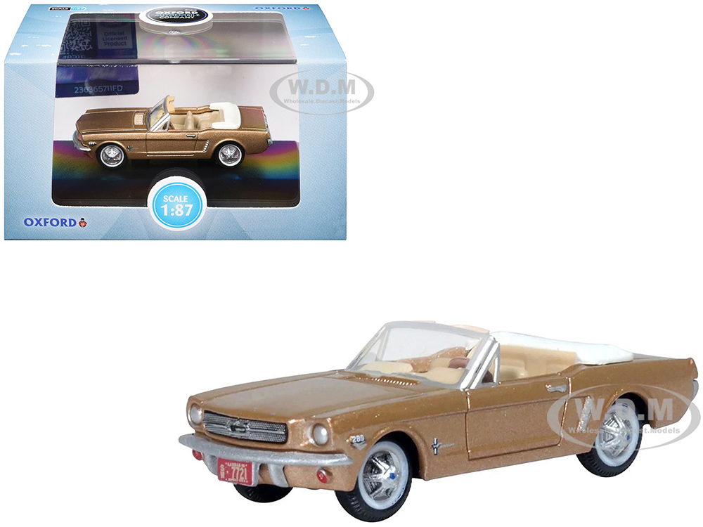 1965 Ford Mustang Convertible Prairie Bronze Metallic 1/87 (HO
