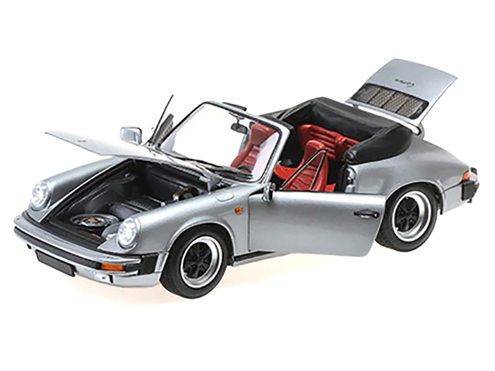 1983 Porsche 911 Carrera Cabriolet 3.2 Gray Metallic 1/18 Diecast