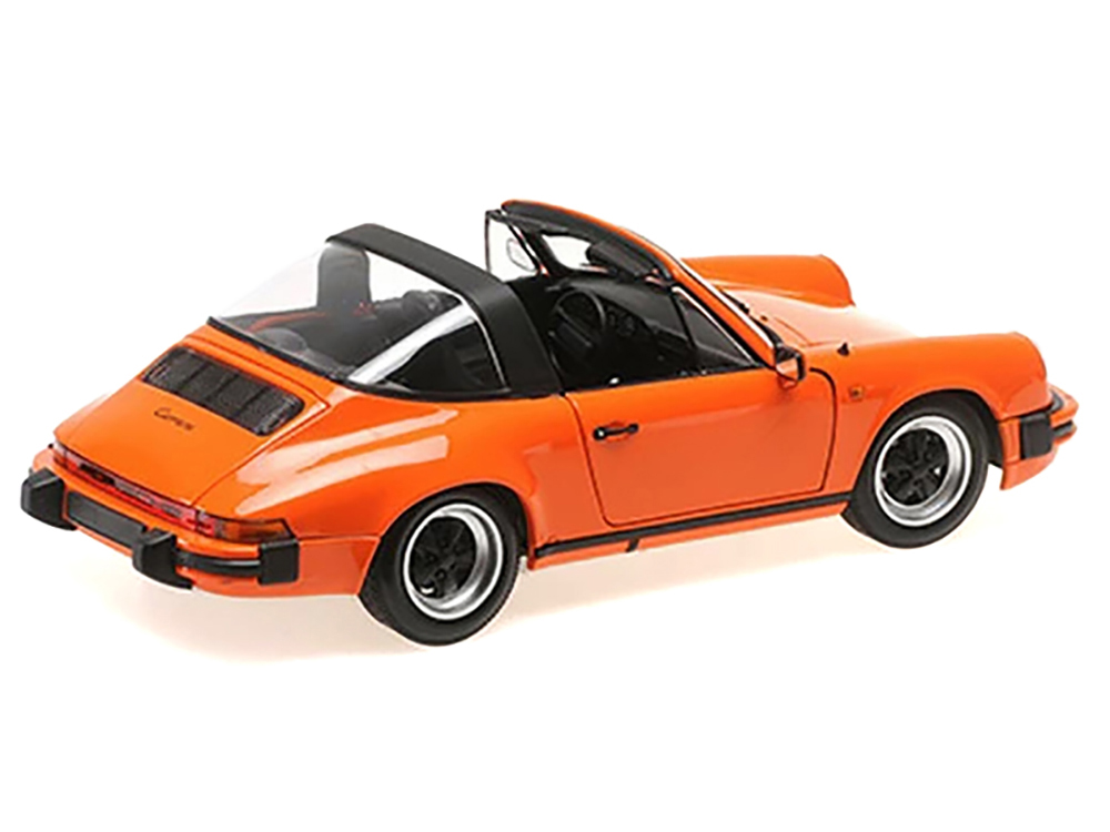 1983 Porsche 911 Carrera Targa 3.2 Orange 1/18 Diecast Model Car