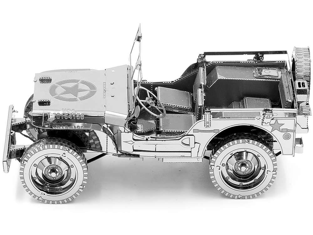 WILLYS MB JeePステアリング ミリタリー 新品未使用 Model Kit Willys Overland Jeep (Challenging Difficulty) Steel