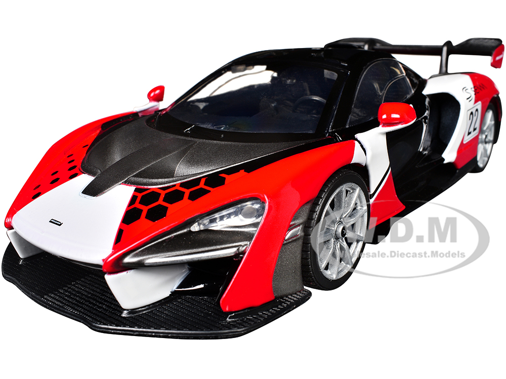 McLaren Senna #22 Black with Red and White Graphics 