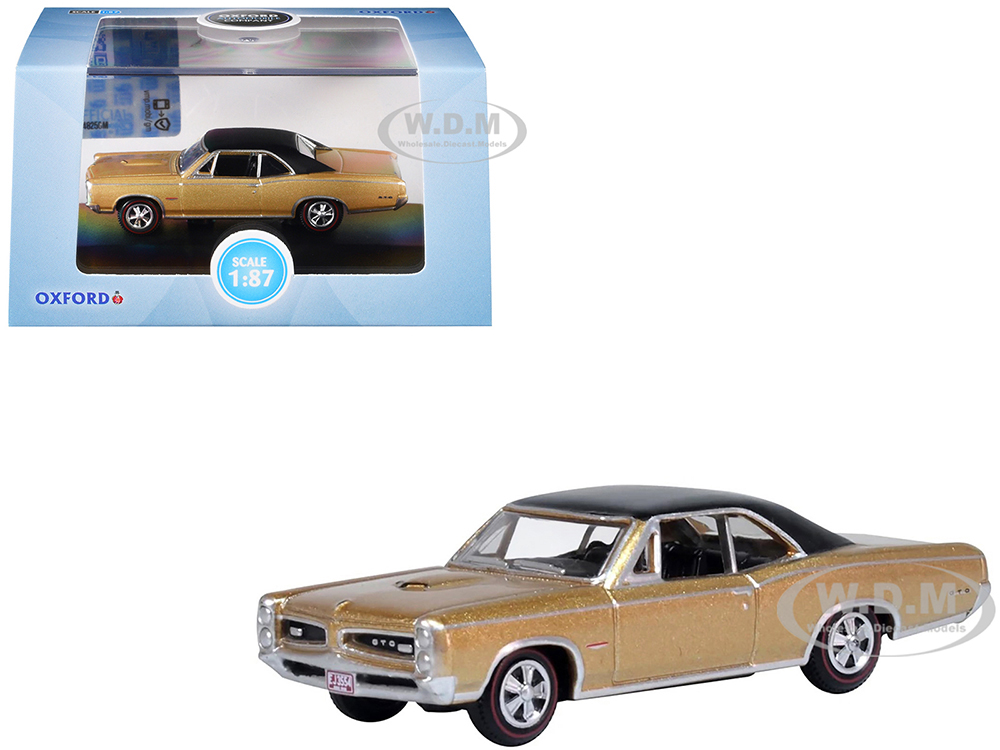 1966 Pontiac GTO Martinique Bronze Metallic with Black Top 1/87