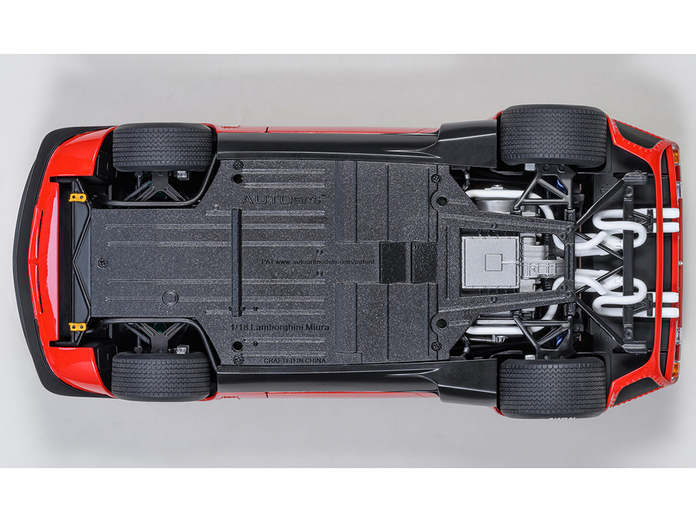 Lamborghini Miura Jota SVJ 1/18 ミニカー　破損有 Lamborghini Miura SVR Jota Red 1/18 Model Car by Autoart