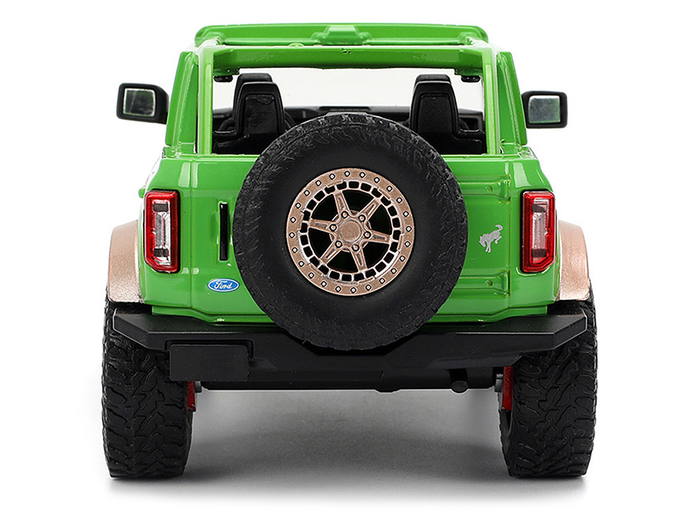 2021 Ford Bronco Green with Black Stripes and Green M&M's Diecast