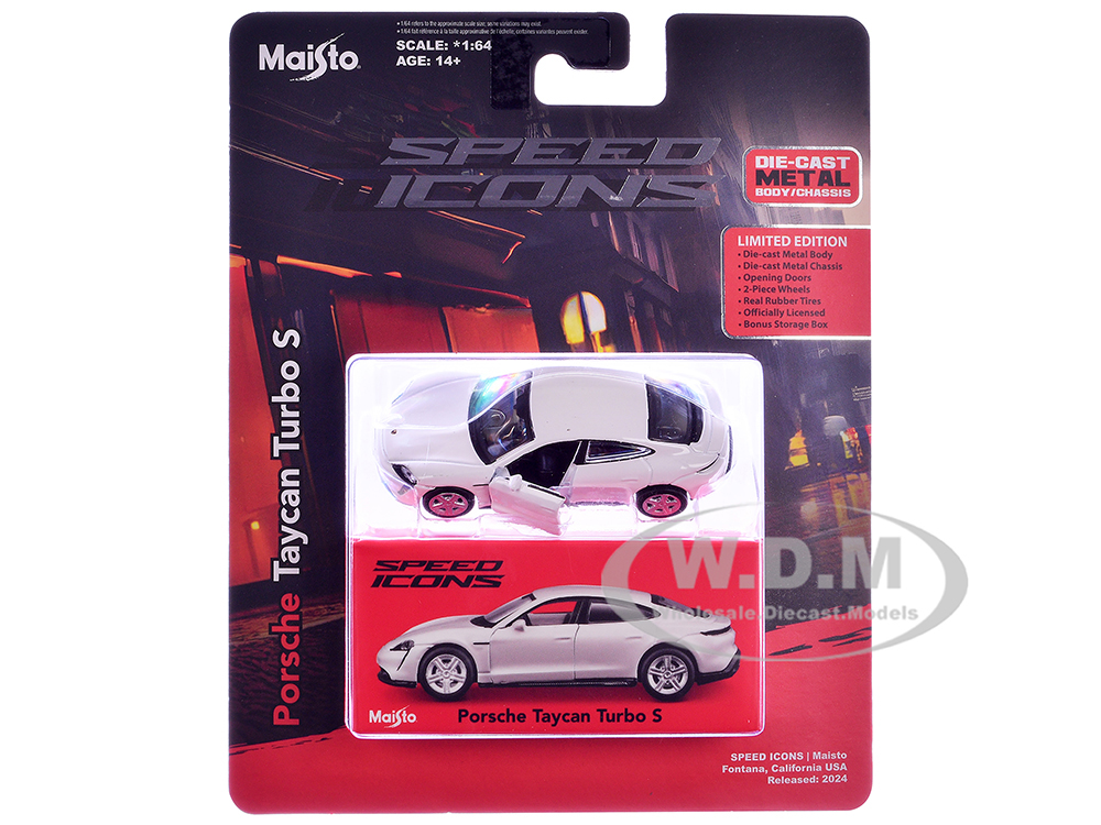 Porsche Taycan Turbo S White 
