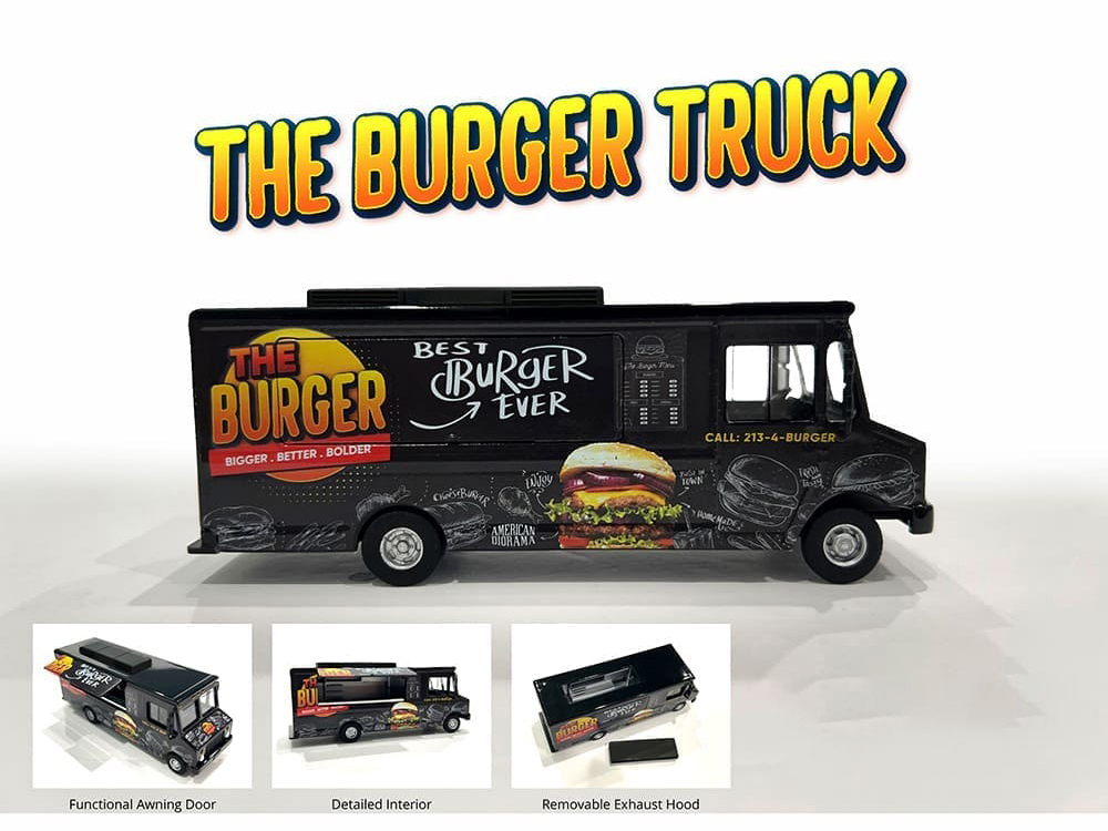ミニカー American Diorama 1:24 Burger Stand Diora Food Truck 