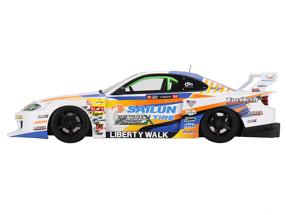 新品TOP SPEED S15 LB-Super Silhouette #555 Nissan LB-Super Silhouette S15 SILVIA #555 Yukio Fausto 