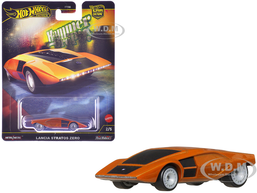 Lancia Stratos Zero Concept Car Orange Metallic 