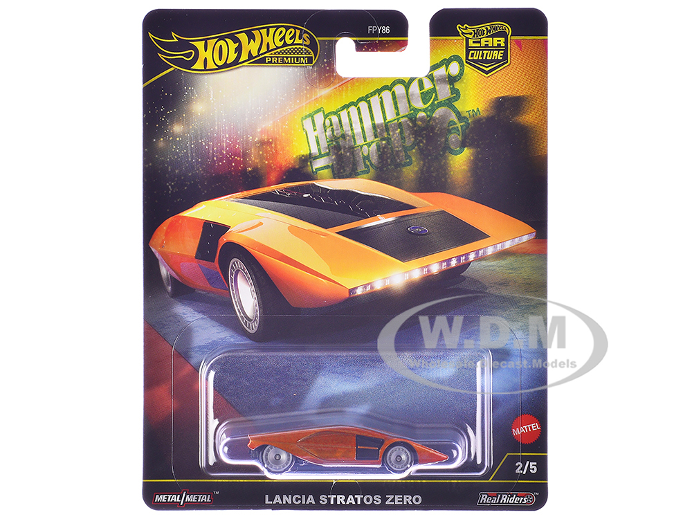 ミニカー Lancia Stratos Zero 1970 Copper Lancia Stratos Zero Concept Car Orange Metallic 