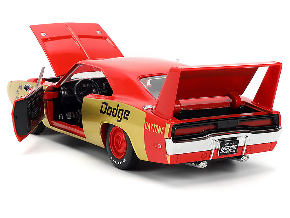 1969 Dodge Charger Daytona #33 Red and Gold Metallic with Graphics