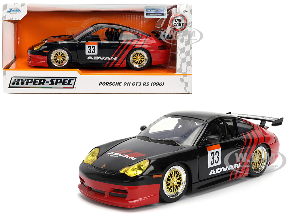 オートアート 1/18 ポルシェ 911 GT3 996 ADVAN GT3 Porsche 911 GT3 RS (996) #33 