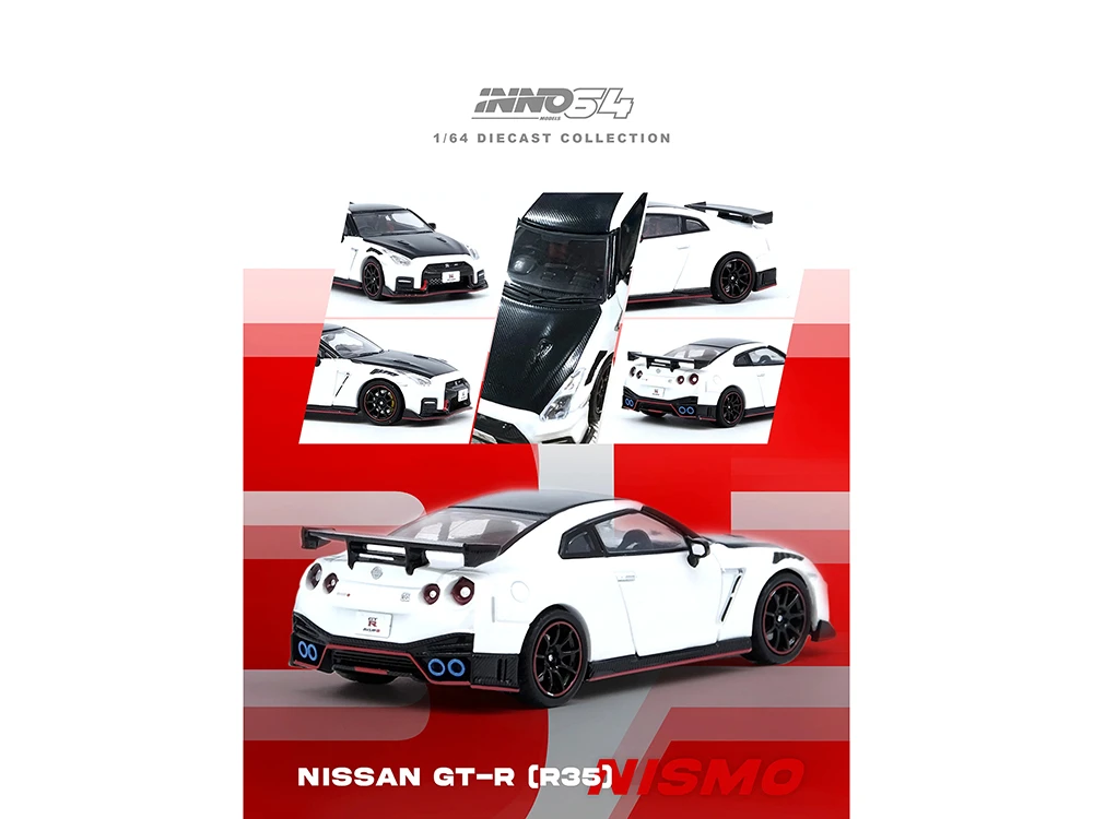 Nissan GT-R (R35) Nismo RHD (Right Hand Drive) White with Carbon