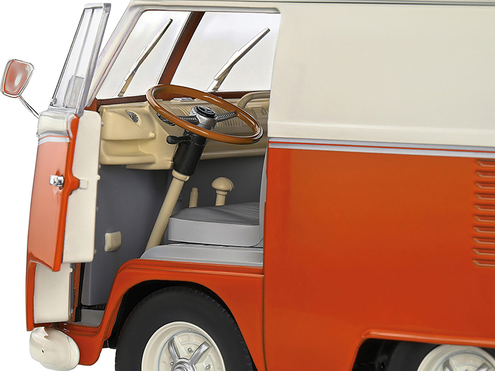 1950 Volkswagen Kool Kombi Van with Trailer Orange and White 1/18