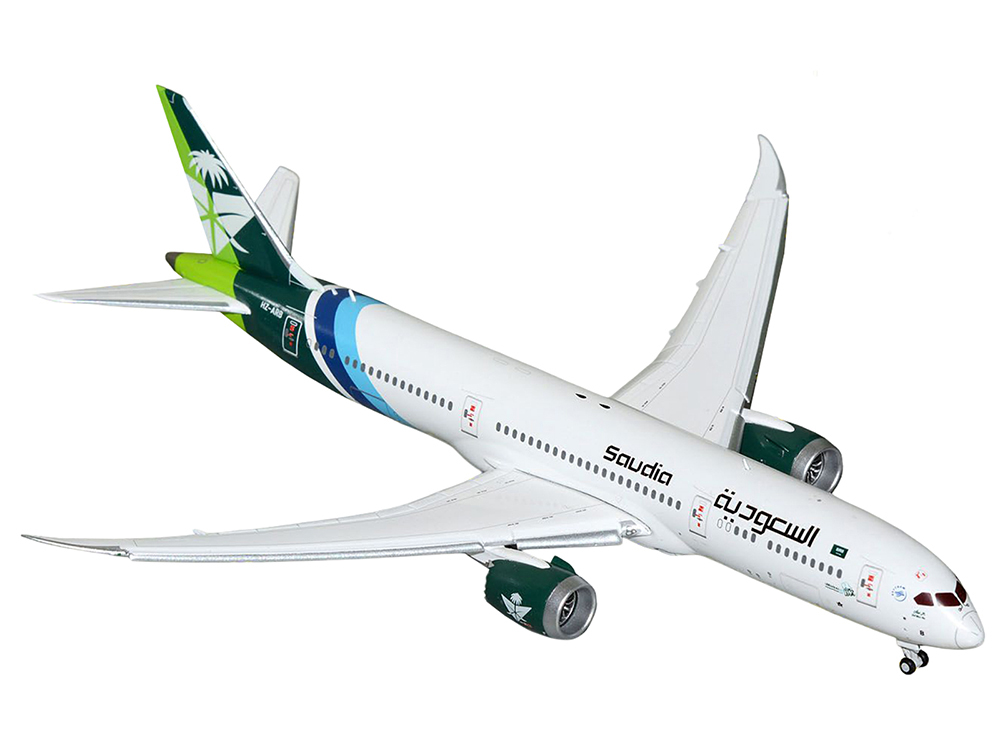 Boeing 787-9 Commercial Aircraft with Flaps Down 