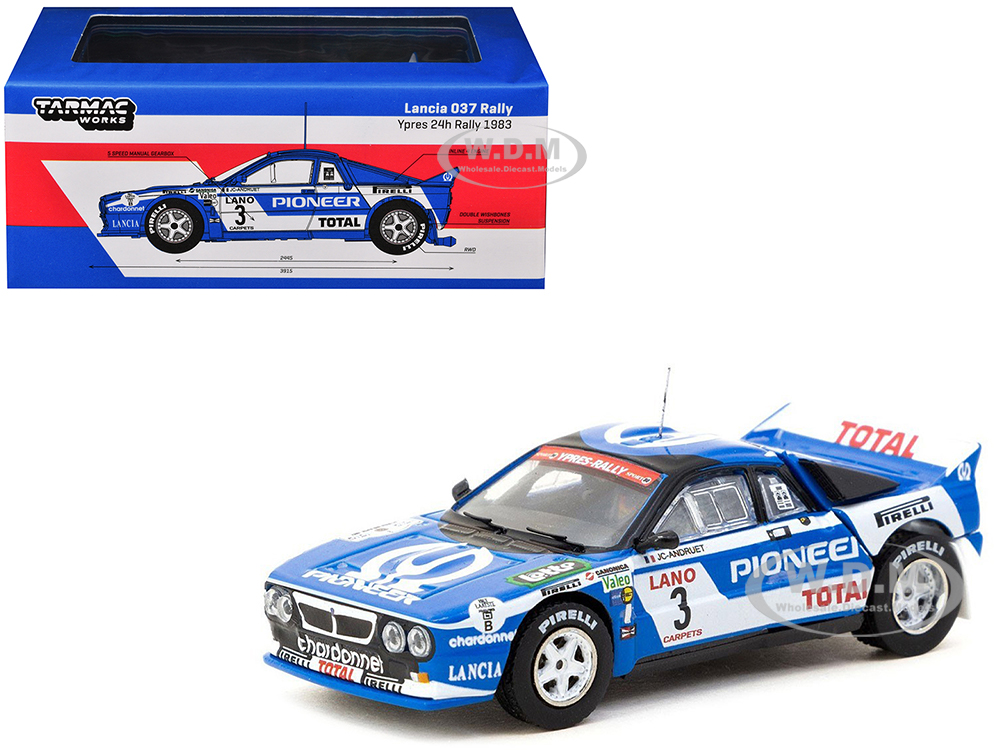HPl 1/43 ランチア037 Rally (#3) 1986 Safari Lancia 037 Rally #3 Jean-Claude Andruet - Francoise Sappey 2nd