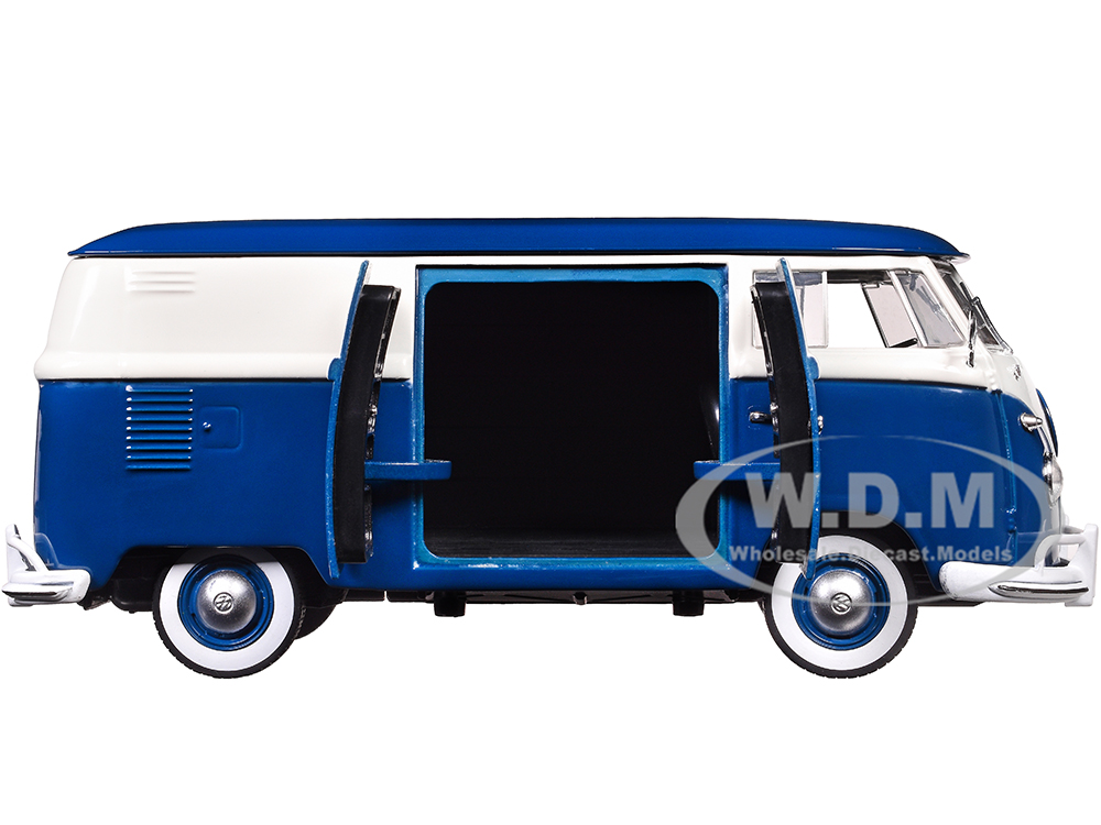 1960 Volkswagen Delivery Van Blue and White Limited Edition to